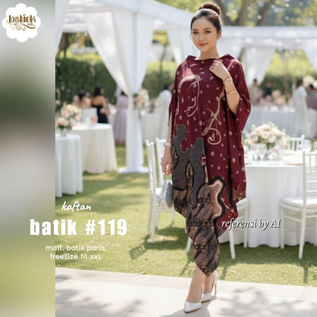 KAFTAN BATIK PARIS PREMIUM SARASWATI TUNIK BY BATIK KULO TUNIK BATIK PRIMISMA PREMIUM TUNIK BATIK SO
