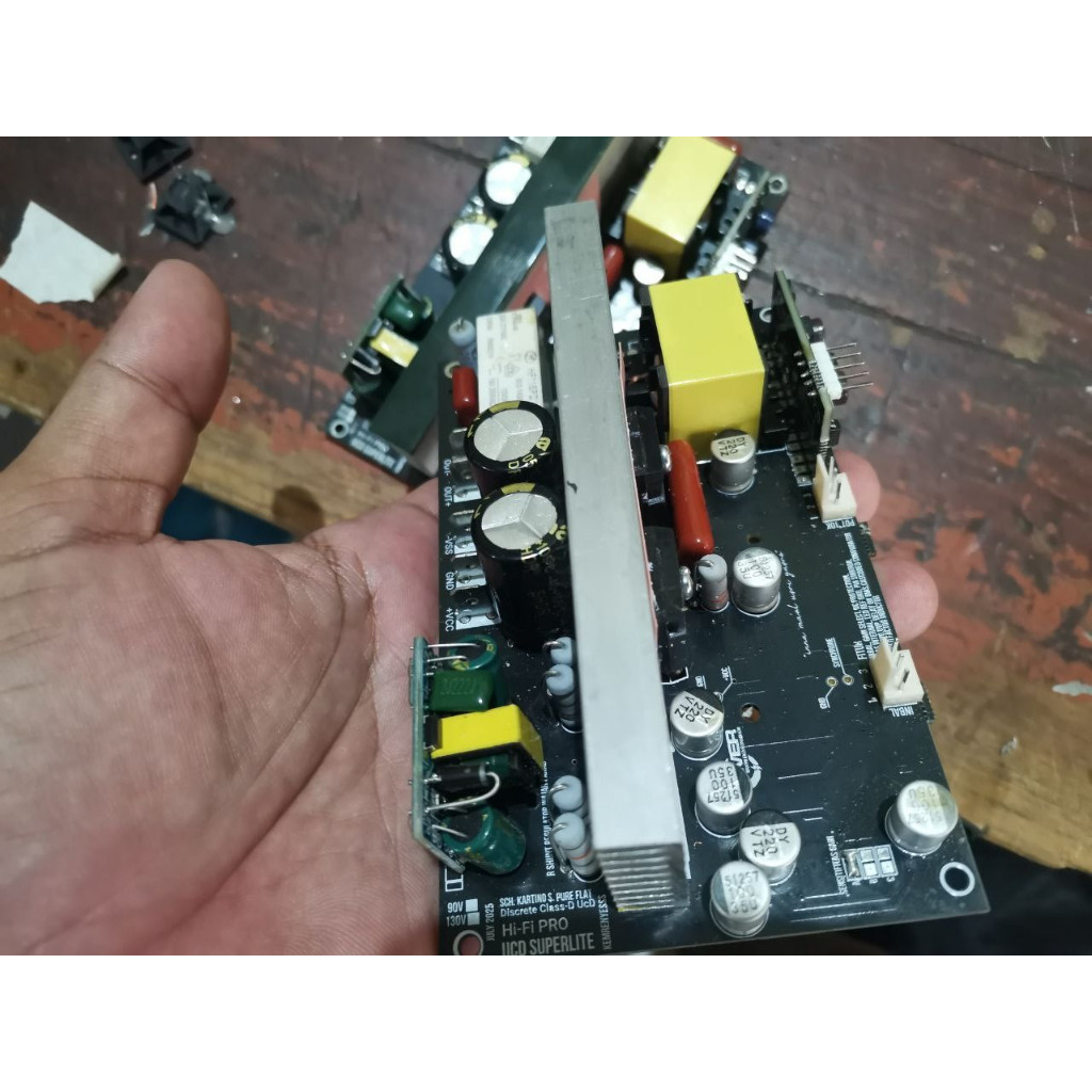 PAKET KIT  POWER AMPLIFIER Class D UcD Superlite HiFi Pro Plus  90Vdc  WER plus smps 2000W