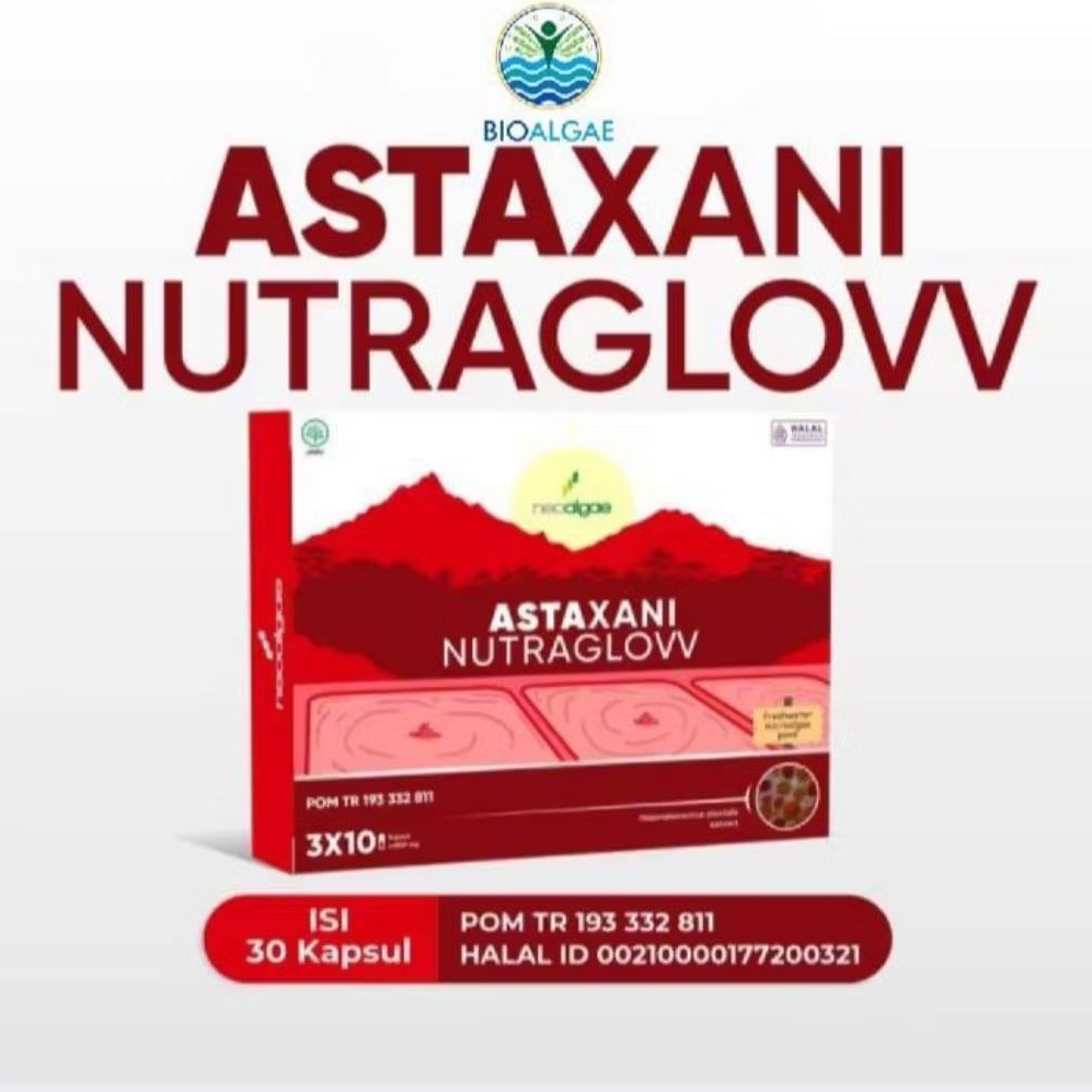 Neoalgae Astaxani Nutraglow Kapsul Kecantikan Kulit Suplemen Multivitamin Extract Astaxanthin