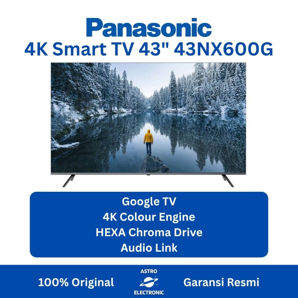 PANASONIC 43NX600G 4K GOOGLE TV 43 Inch