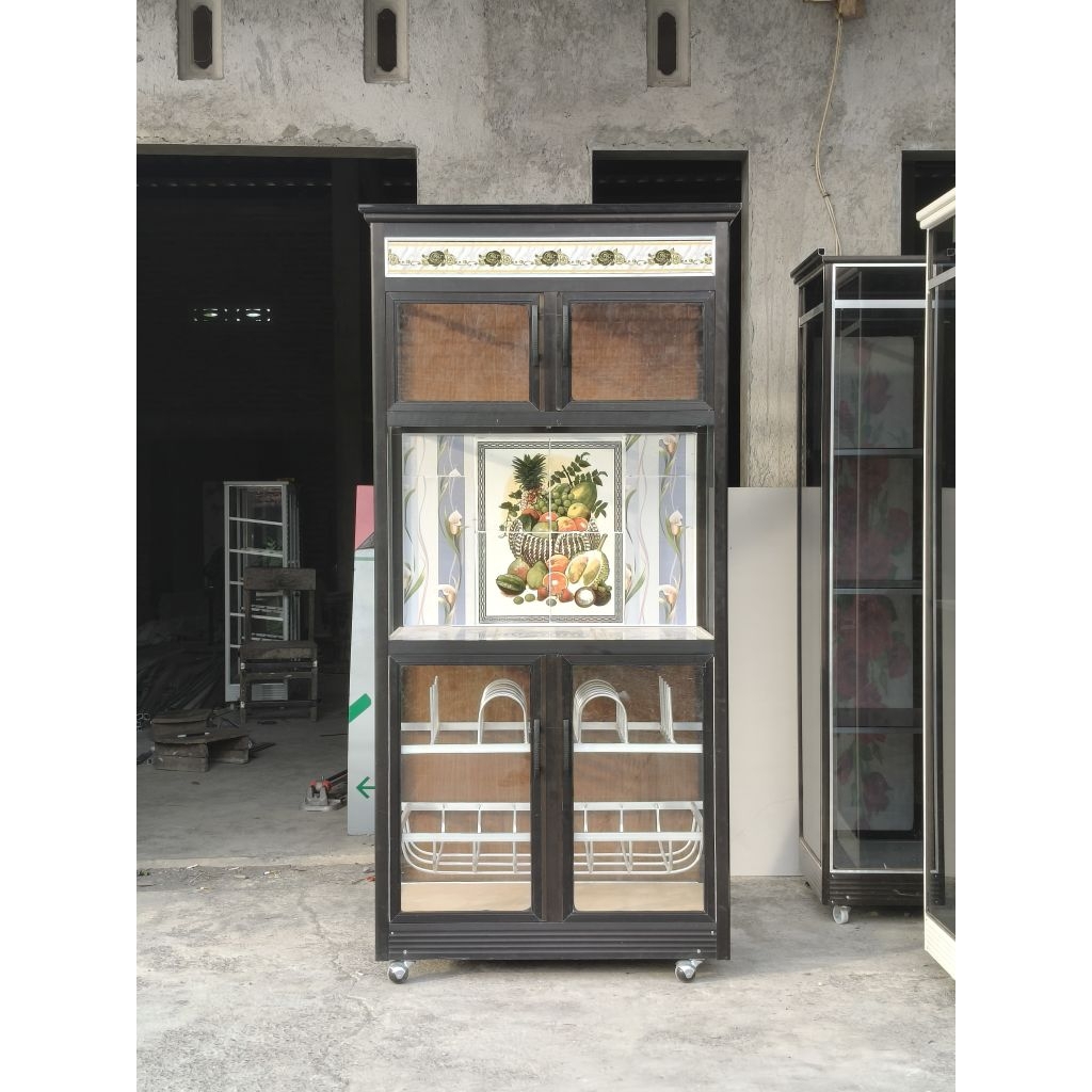 RAK PIRING KACA & ALUMINIUM