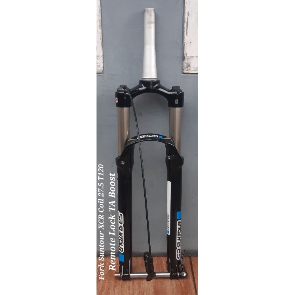 Fork Suntour XCR Coil 27.5 T120 TA Boost Remote Lock