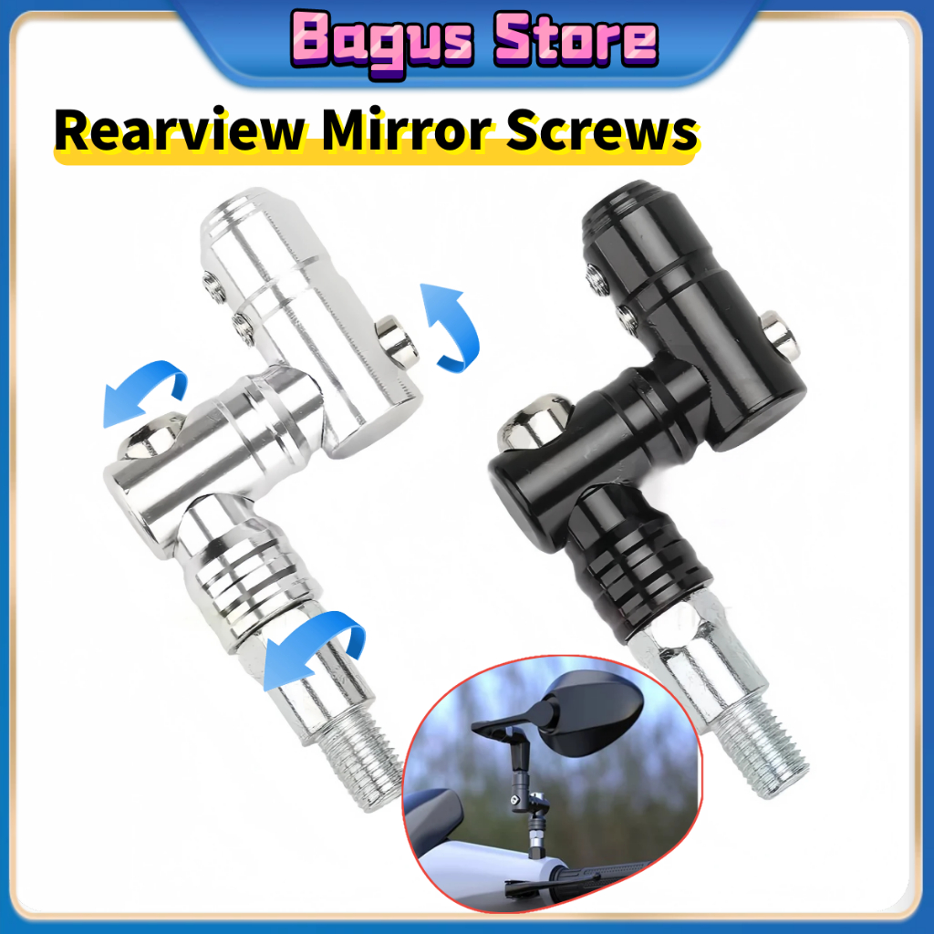 Arm Bracket Spion Honda Yamaha Original Full CNC Set 1 Pcs - Dapat Diputar & Difold Anti-Rusak Tahan