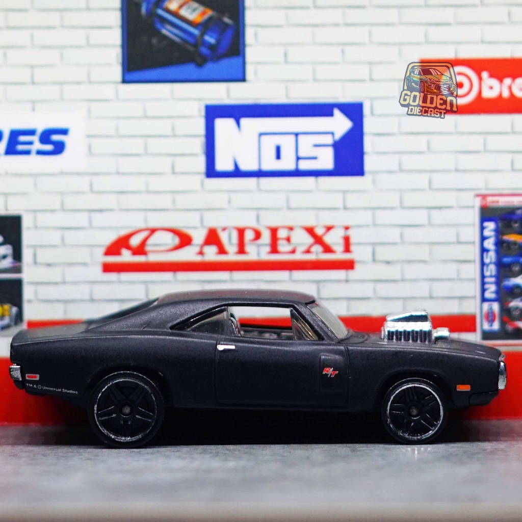 HOT WHEELS FAST FURIOUS 70 DODGE CHARGER R/T - LOOSE + SWAP WHEELS (GOOD CONDITION)