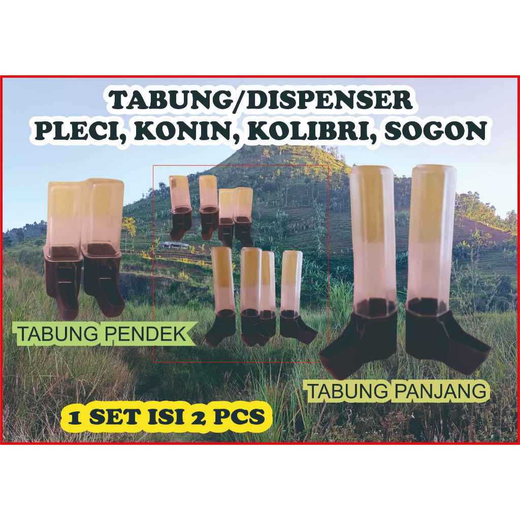 Tabung/Dispenser Pleci, Konin, Kolibri, Sogon dan Burung Kecil Lainnya