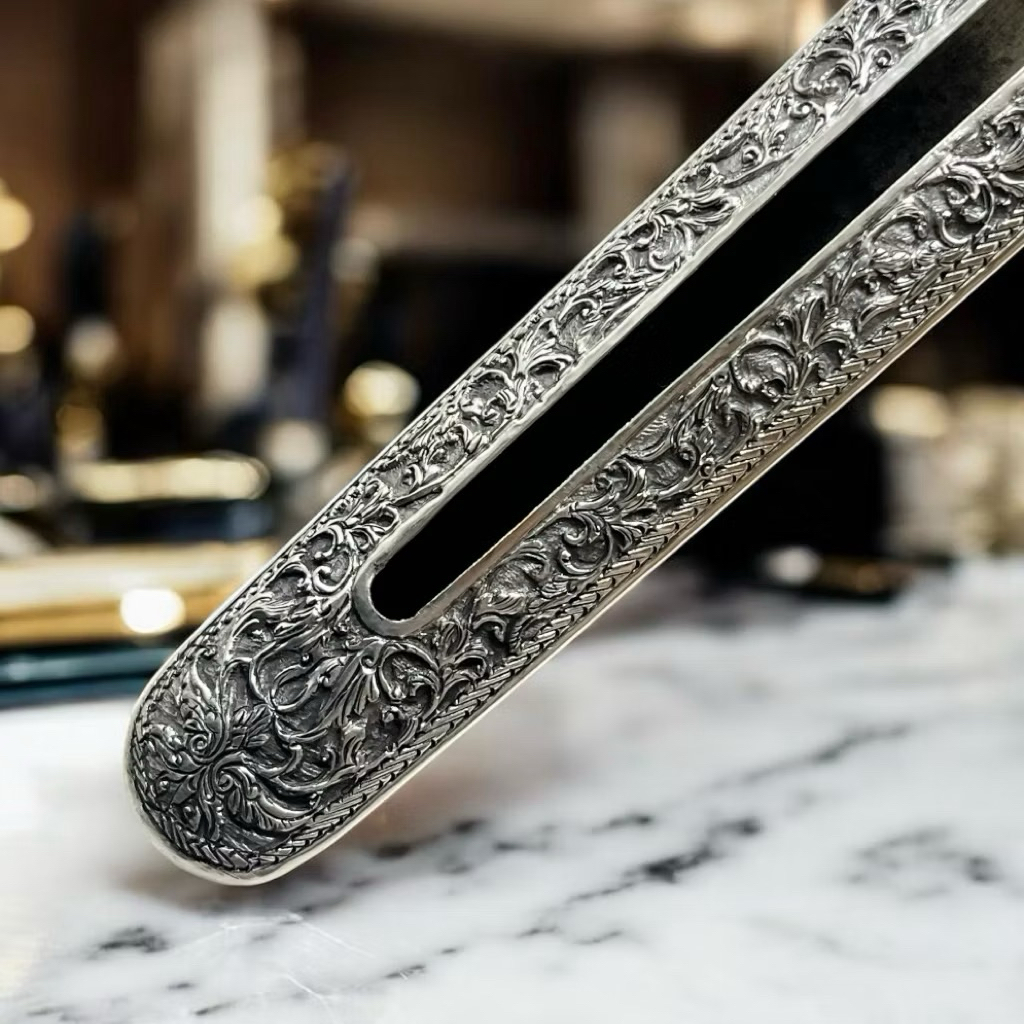 Pendok Perak Asli Blewah Solo Tatahan Sri Mulya