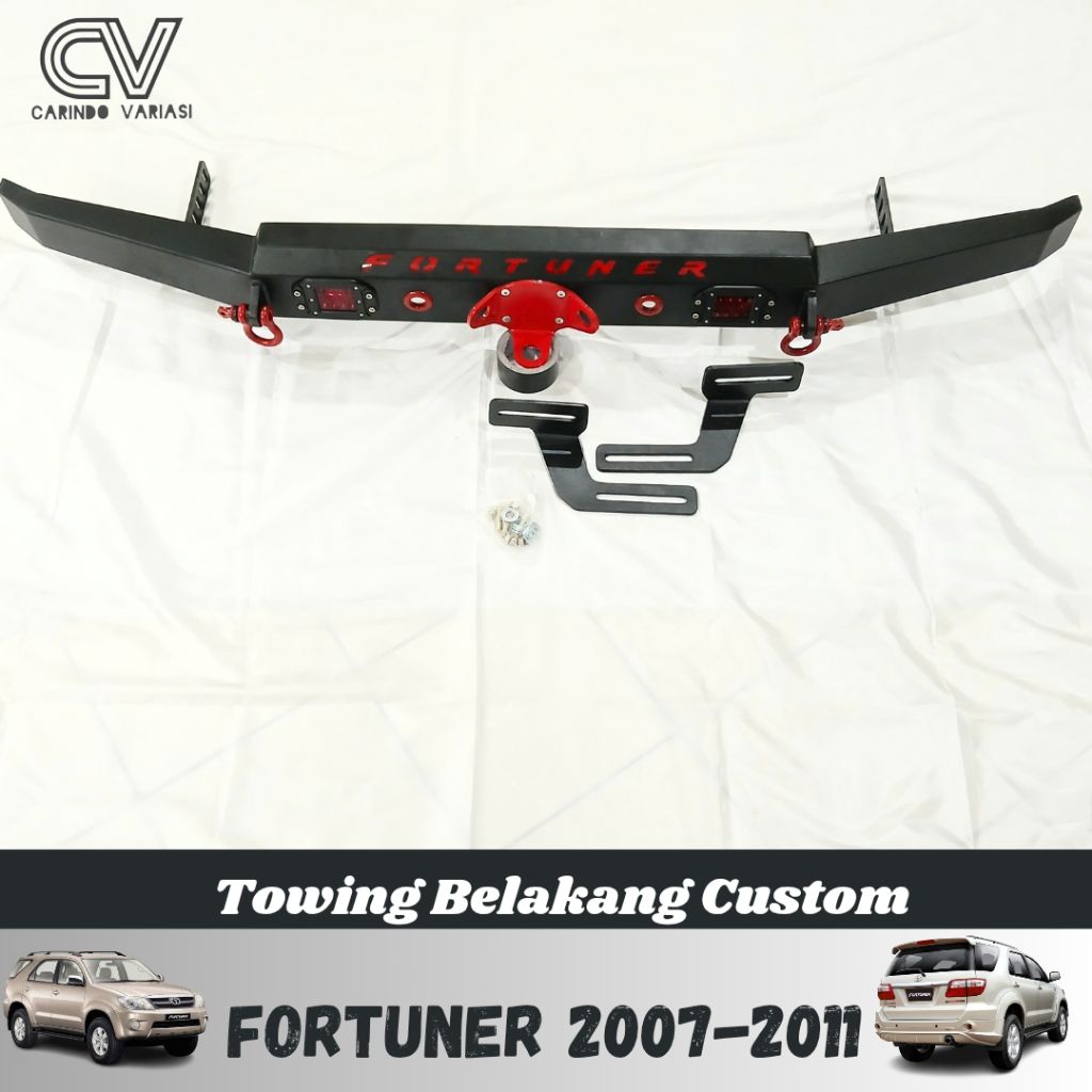 Towing Belakang Custom Mobil Fortuner 2007 - 2011 Emboss