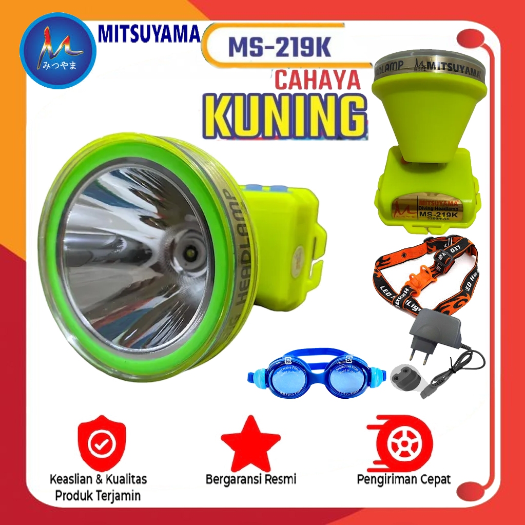 Senter Kepala Selam Diving 100 Watt Mitsuyama MS-219K