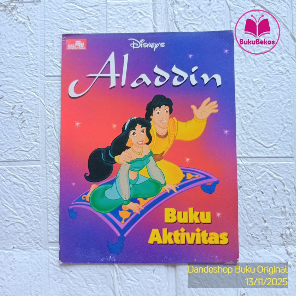 Disney Aladdin Buku Aktivitas - Buku Anak Bekas Preloved