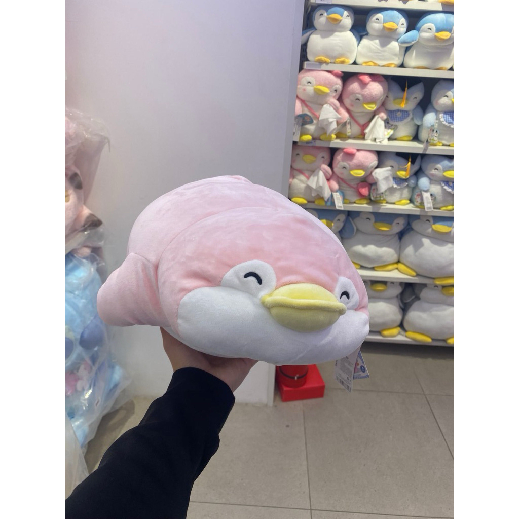 Miniso - Lying Penguin Plush Toy 19inch (Pink Pendy)