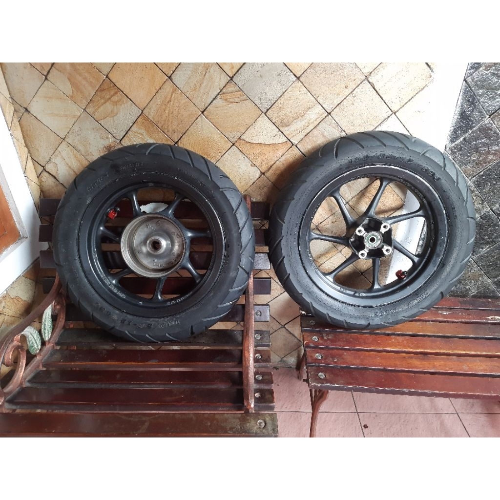 velg ori copotan scoopy warna hitam (velg cat ori)+ban