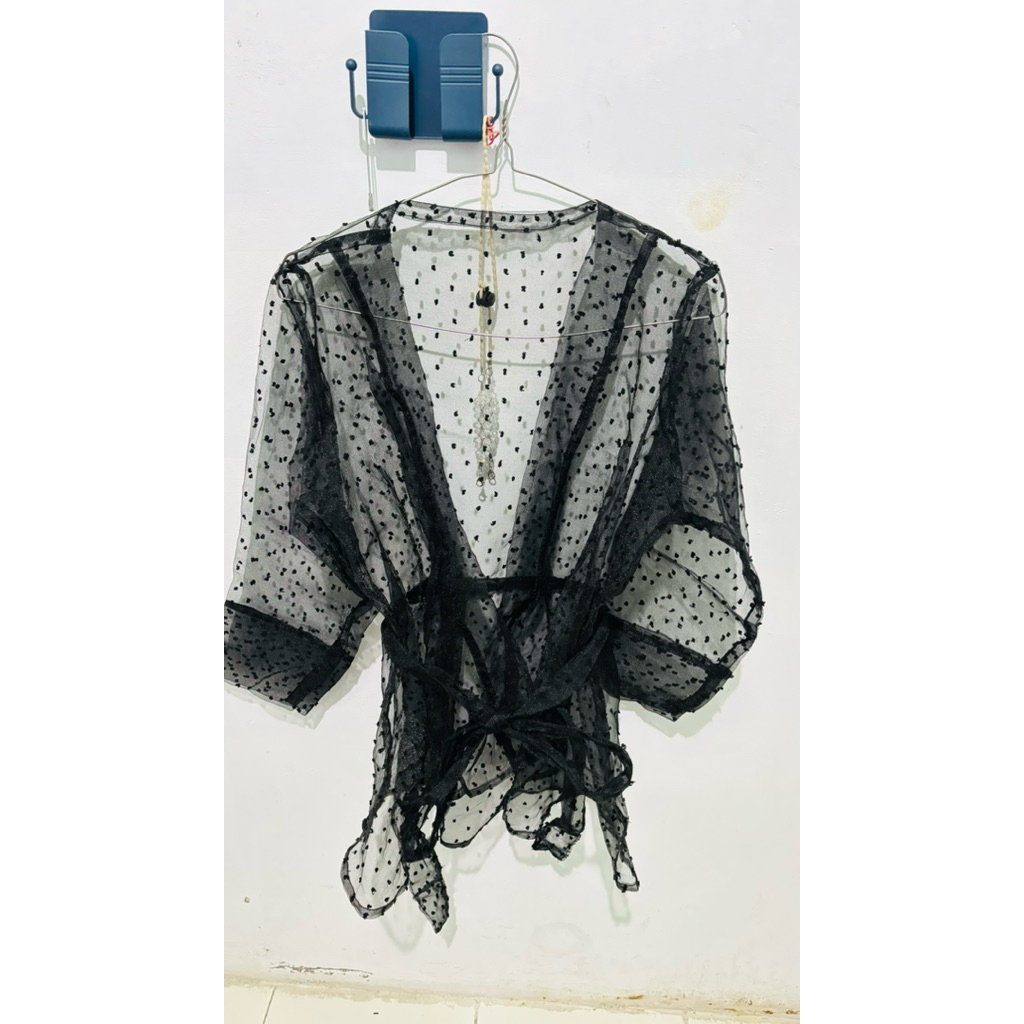 [PRELOVED] Outer Kondangan Organza Warna Hitam