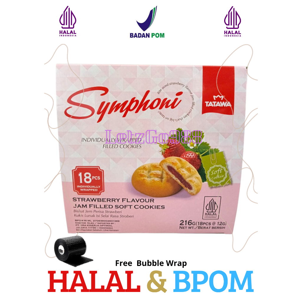 Tatawa Symphoni Filling Cookies Strawberry