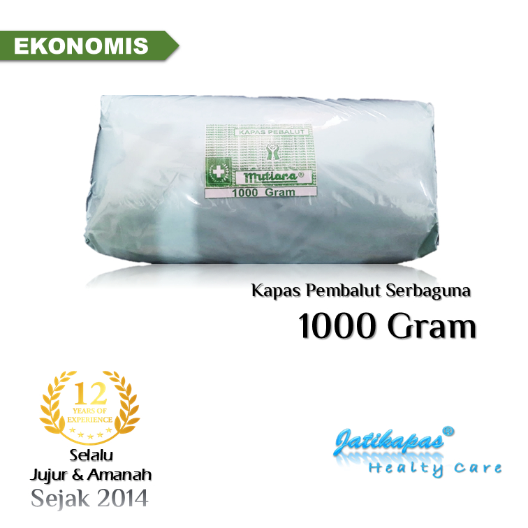 Kapas Kiloan Filter Air Zernii 1000gr Kapas Pembalut Serbaguna Ekonomis