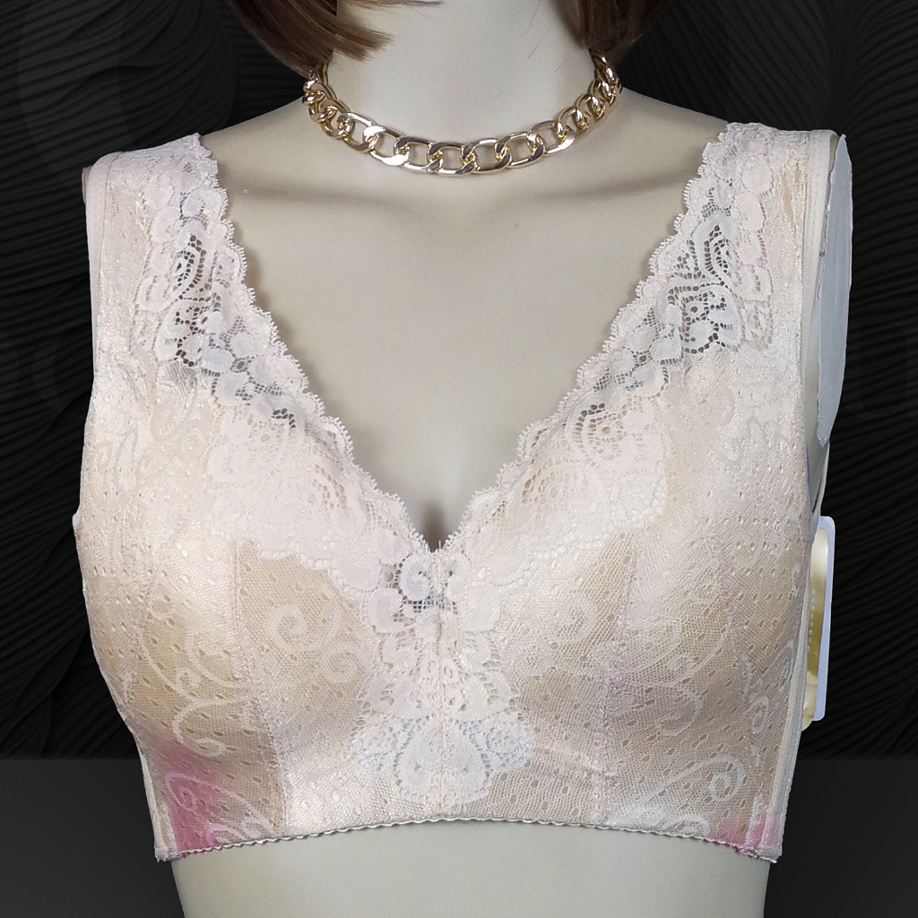 MANNOS Lace Bra 36C Underwire BRA03 BH Berkawat Wanita Dewasa Renda Cantik