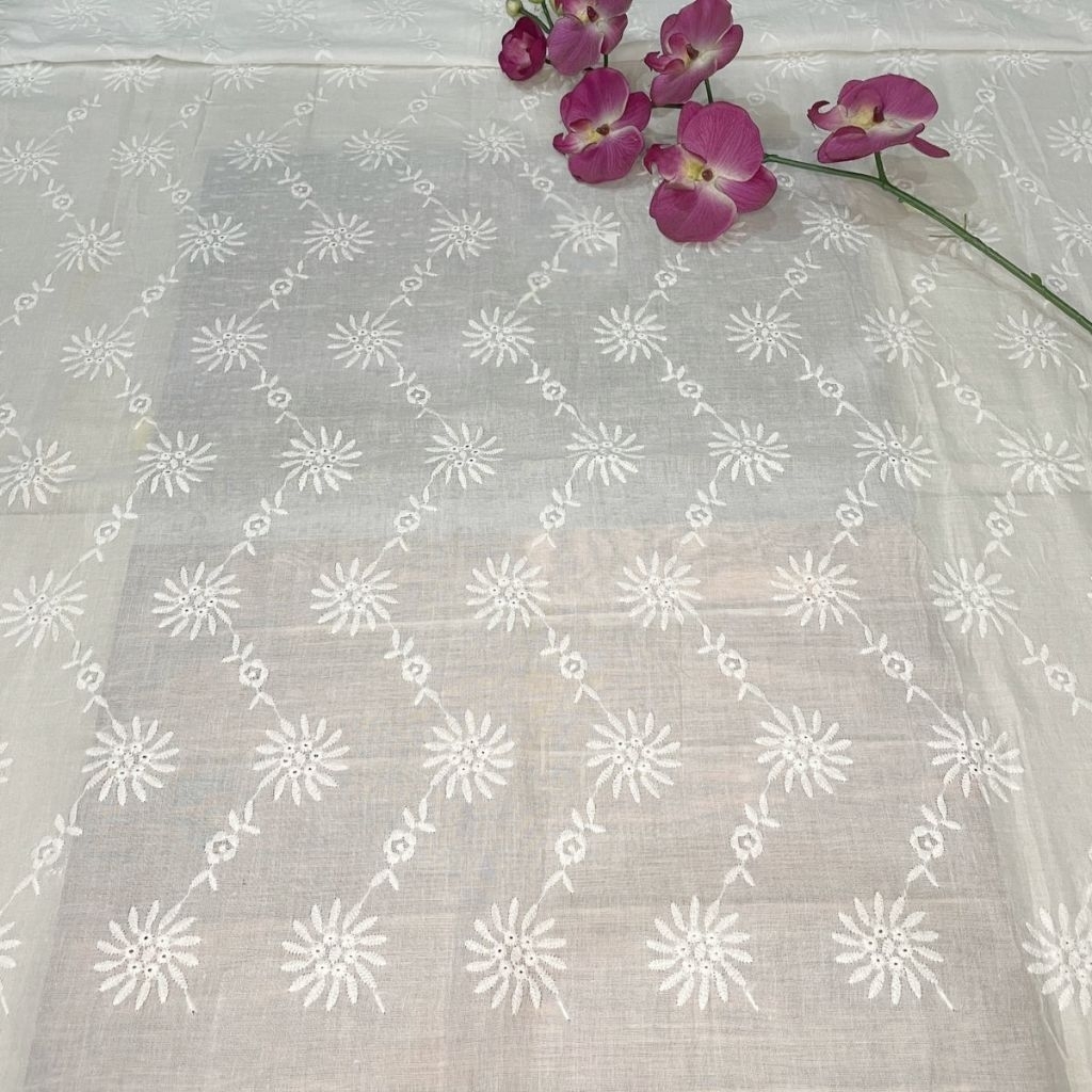 PROMO!! Kain Katun Bordir /Kain Bordir /Bahan Kain Katun Bordir/Kain /Bahan Kain