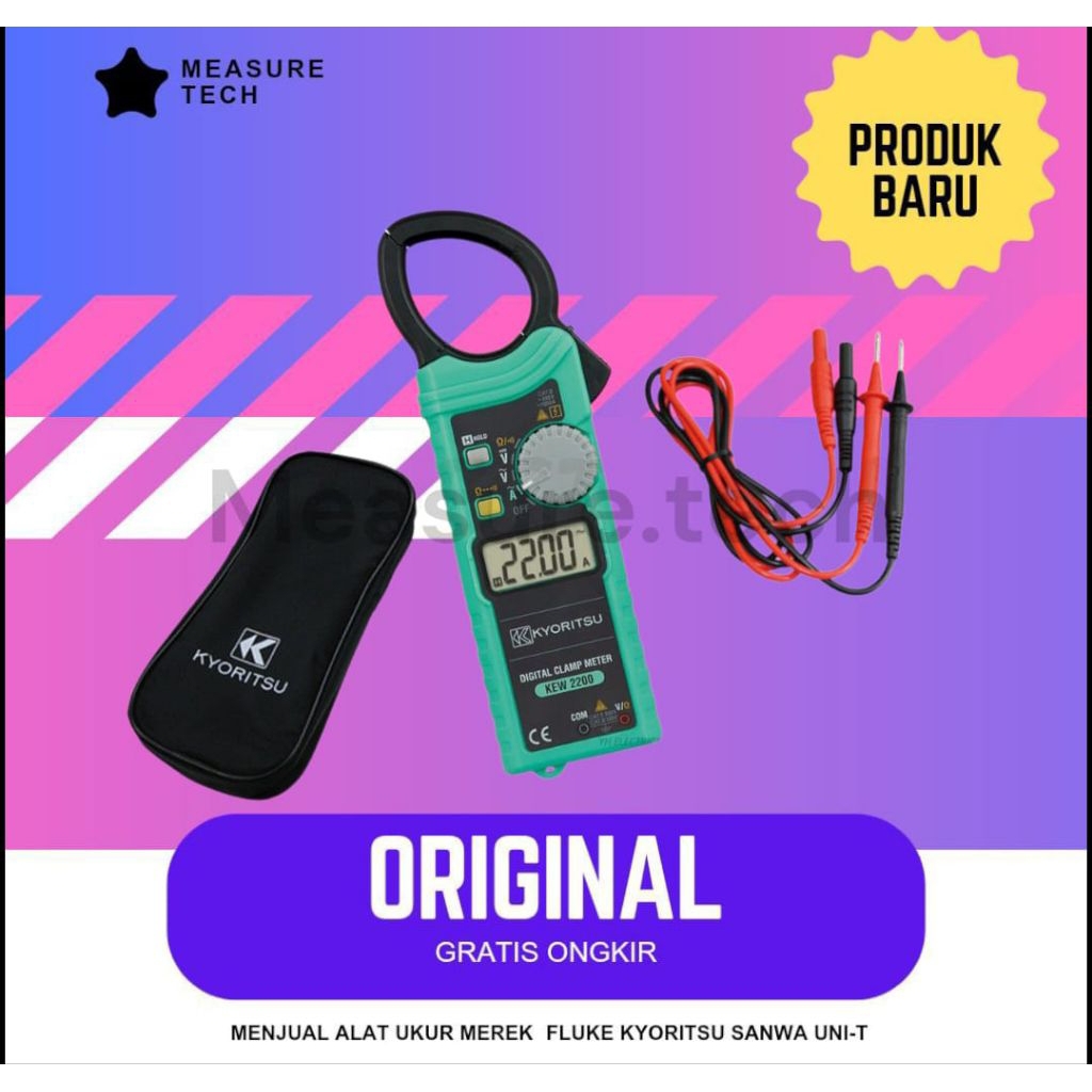 Digital clamp meter kyoritsu 2200 tang ampere AC kyoritsu 2200