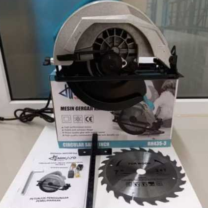 Mesin Serkel Circular Saw 7 inch Mesin belah Potong kayu sirkel gergaji listrik MIKAYO JAPAN TECHNOL