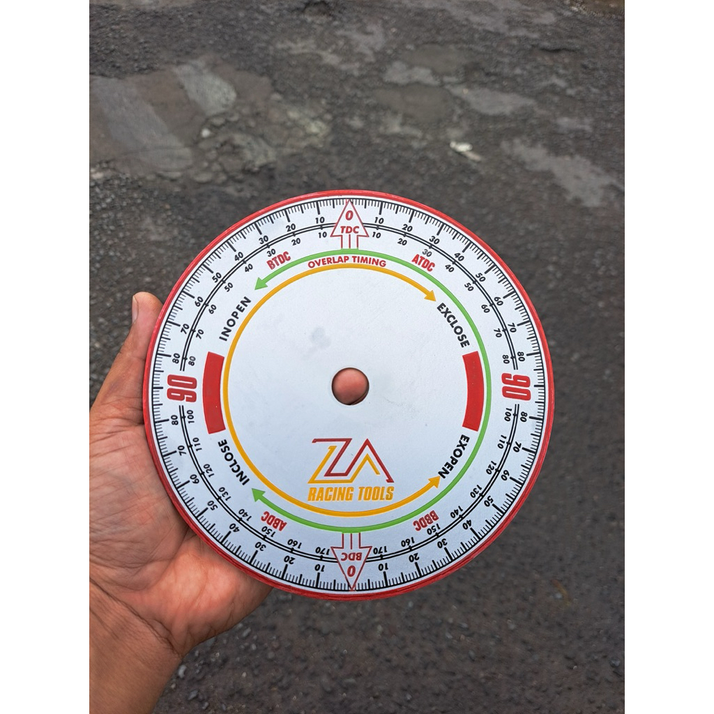 Busur derajat busur noken as dial set dayel busur durasi degre wheel busur noken