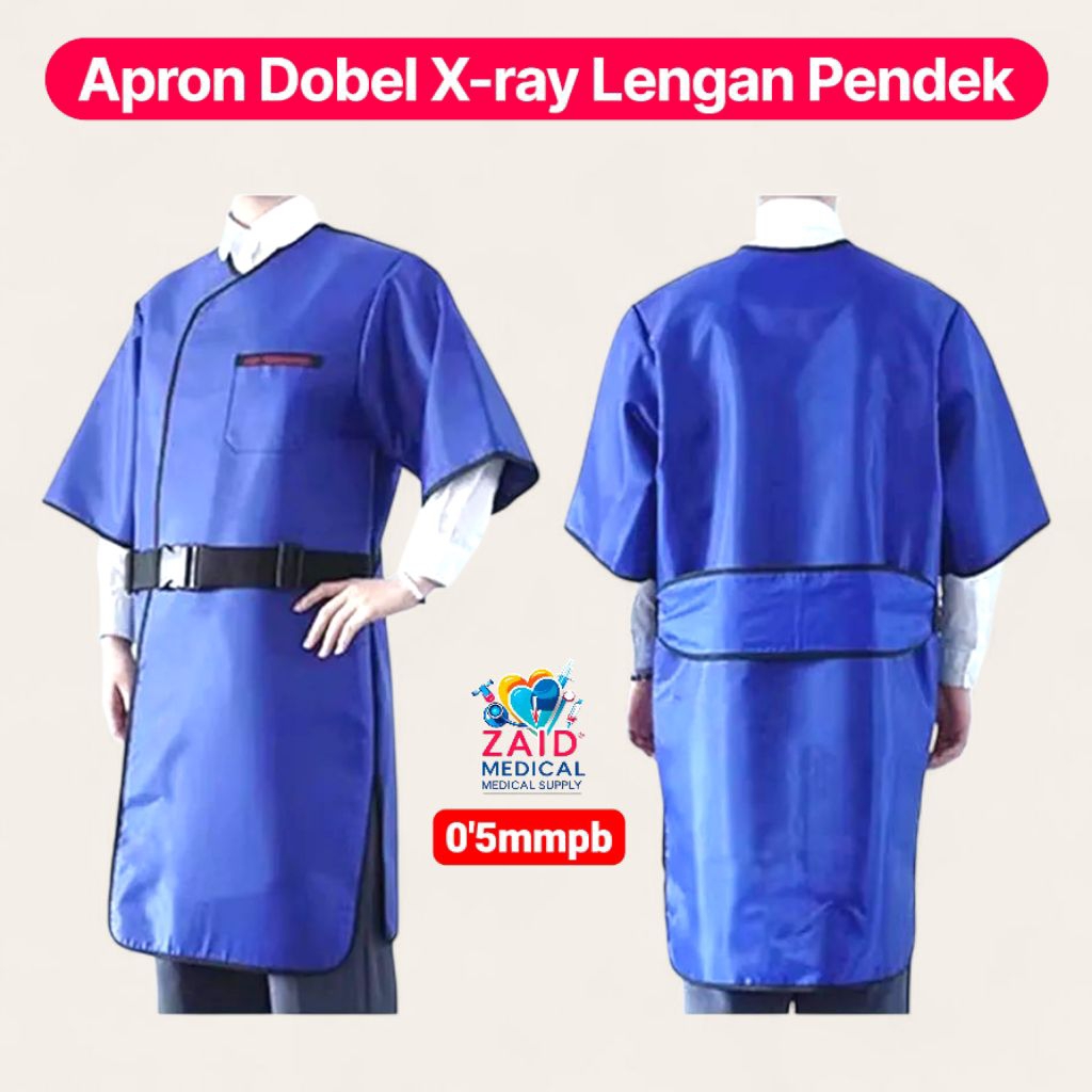 apron dobel radiasi X-ray lead apron 0,5mmpb/ Dobel Apron X-ray model lengan