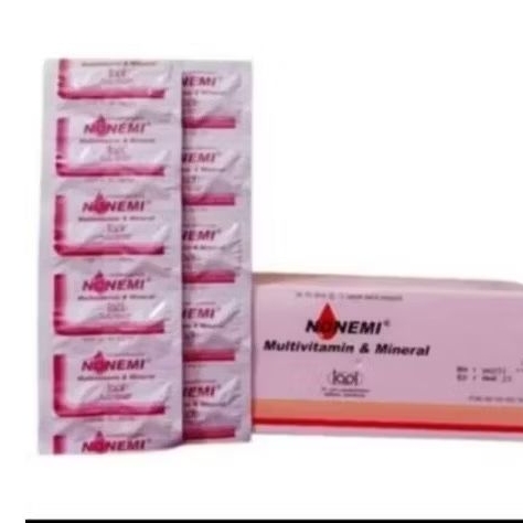 Nonemi strip 10 tablet Multivitamin penambah darah