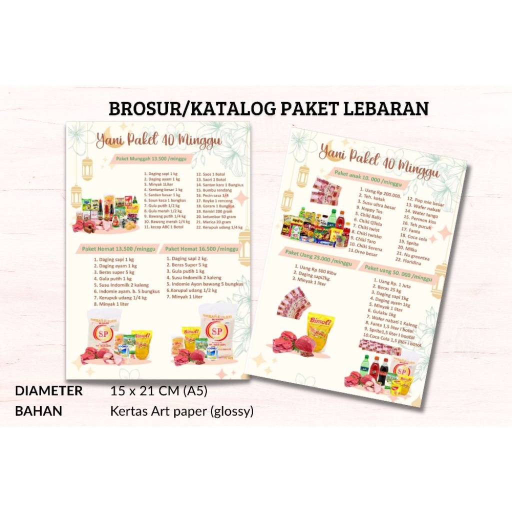 kartu paket lebaran/brosur kartu paket lebaran/kartu paket