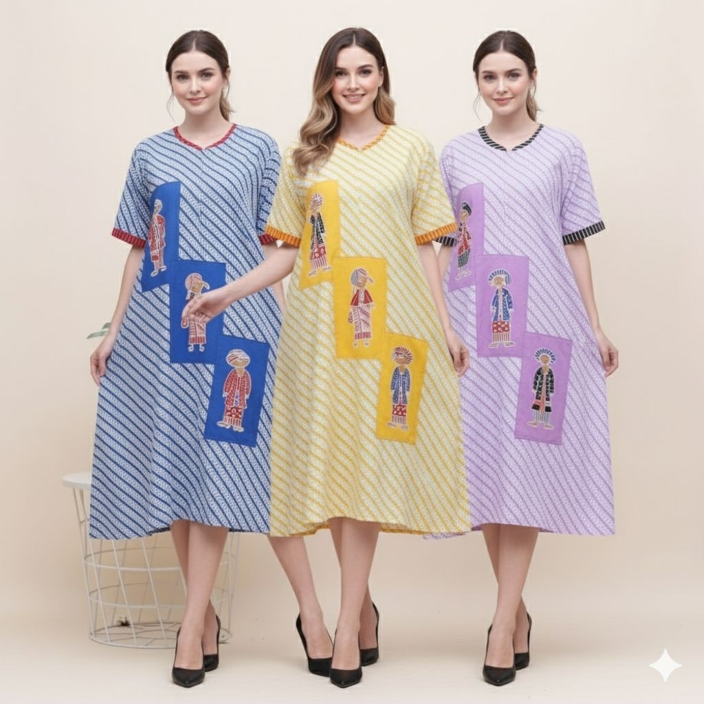 Jessa Daster lyodra rayon halus model Payung baju santai tidur wanita cewek dewasa ABG ibu cewek Tan