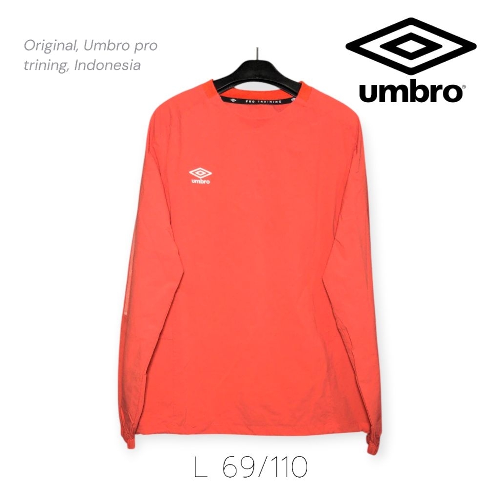 Umbro Pro Training Crewneck Long Sleeves Jacket Untuk Olahraga atau Harian Original Size L