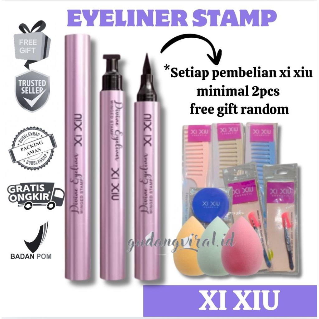 -GV- XI XIU EYELINER PEN WINGED STAMP XI XIU EYELINER STAMP