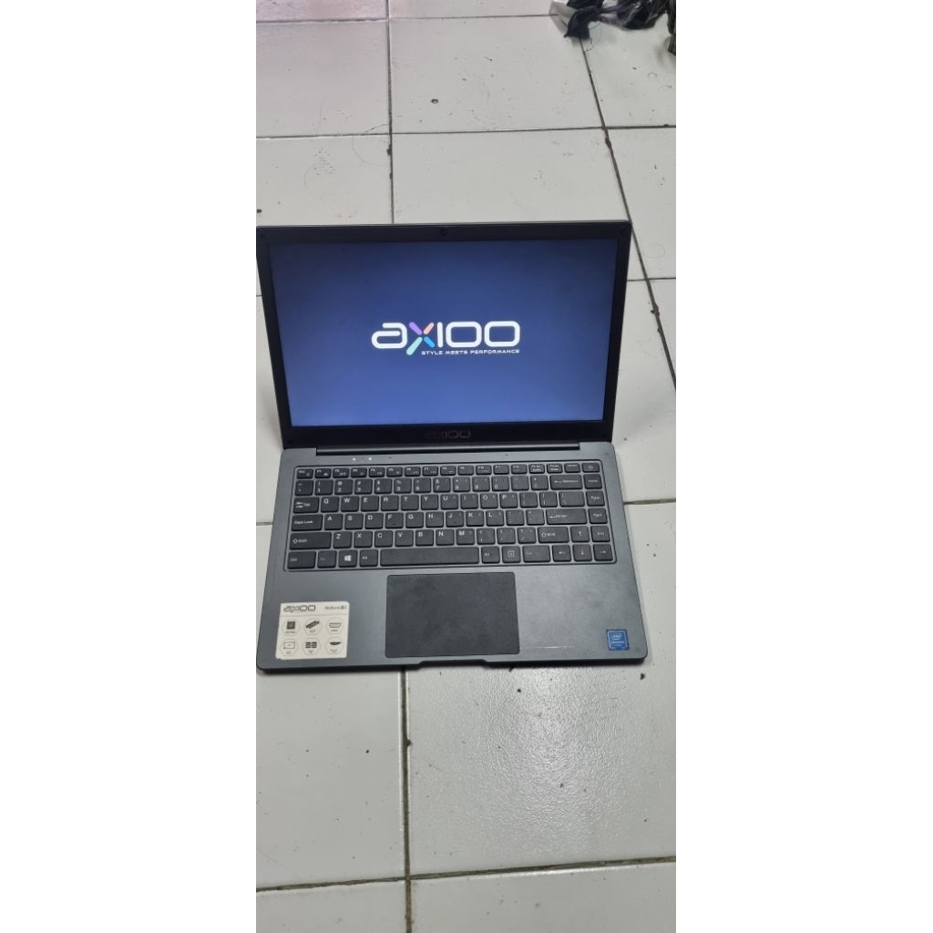 Laptop axioo mybook 14E intel Celeron N4000 ram 4gb ssd m2 128gb cocok buat belajar ringan dibawa