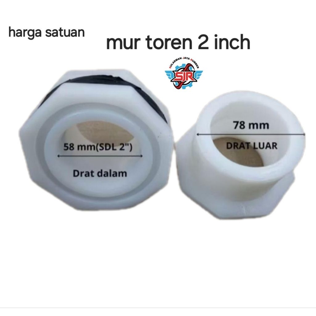 Mur toren tangki air tandon 2 inch
