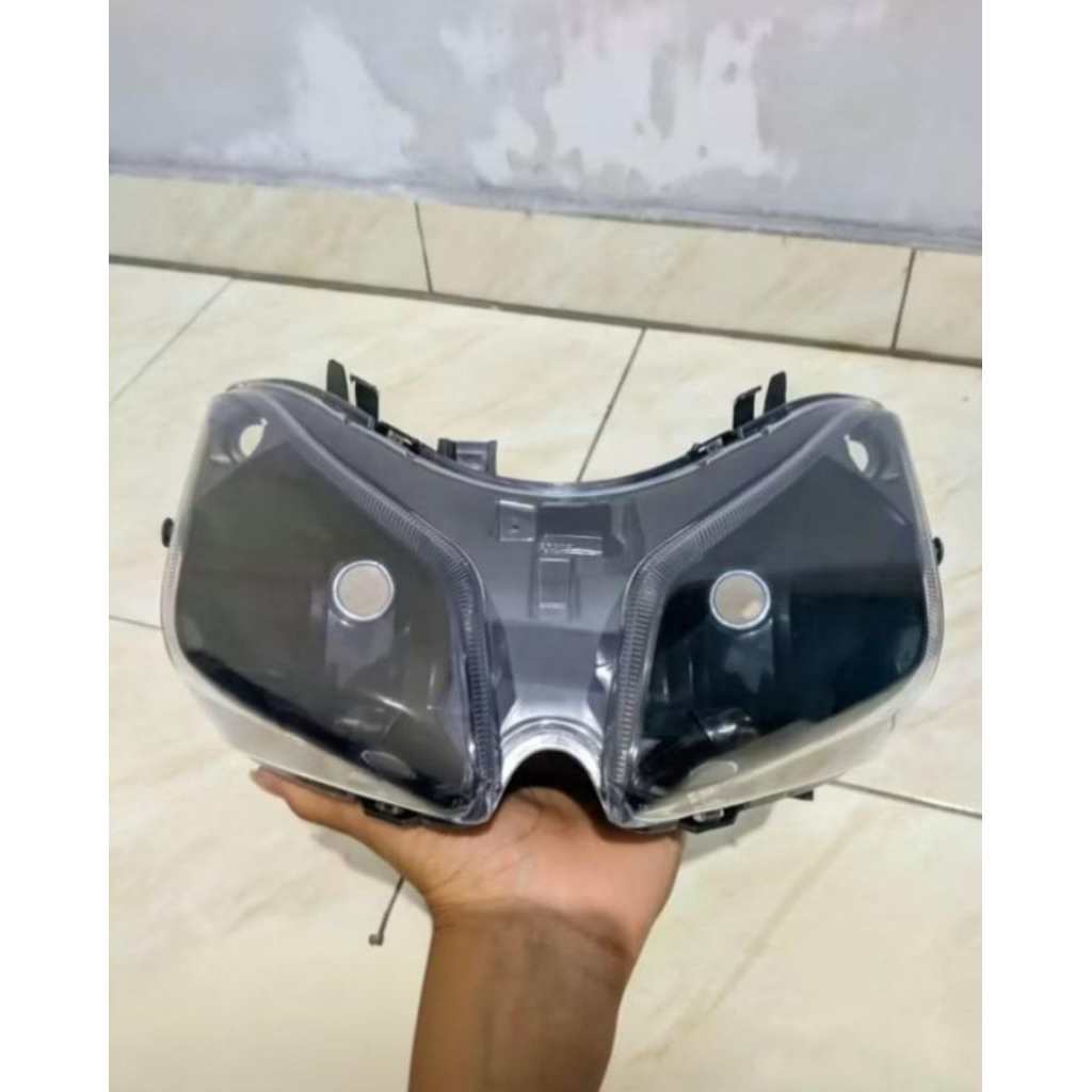 Reflektor Plus Mika Lampu Depan Honda Vario Cw 110 Karbu ( Bukan Vario 110 Techno Karbu ) Custom Hit