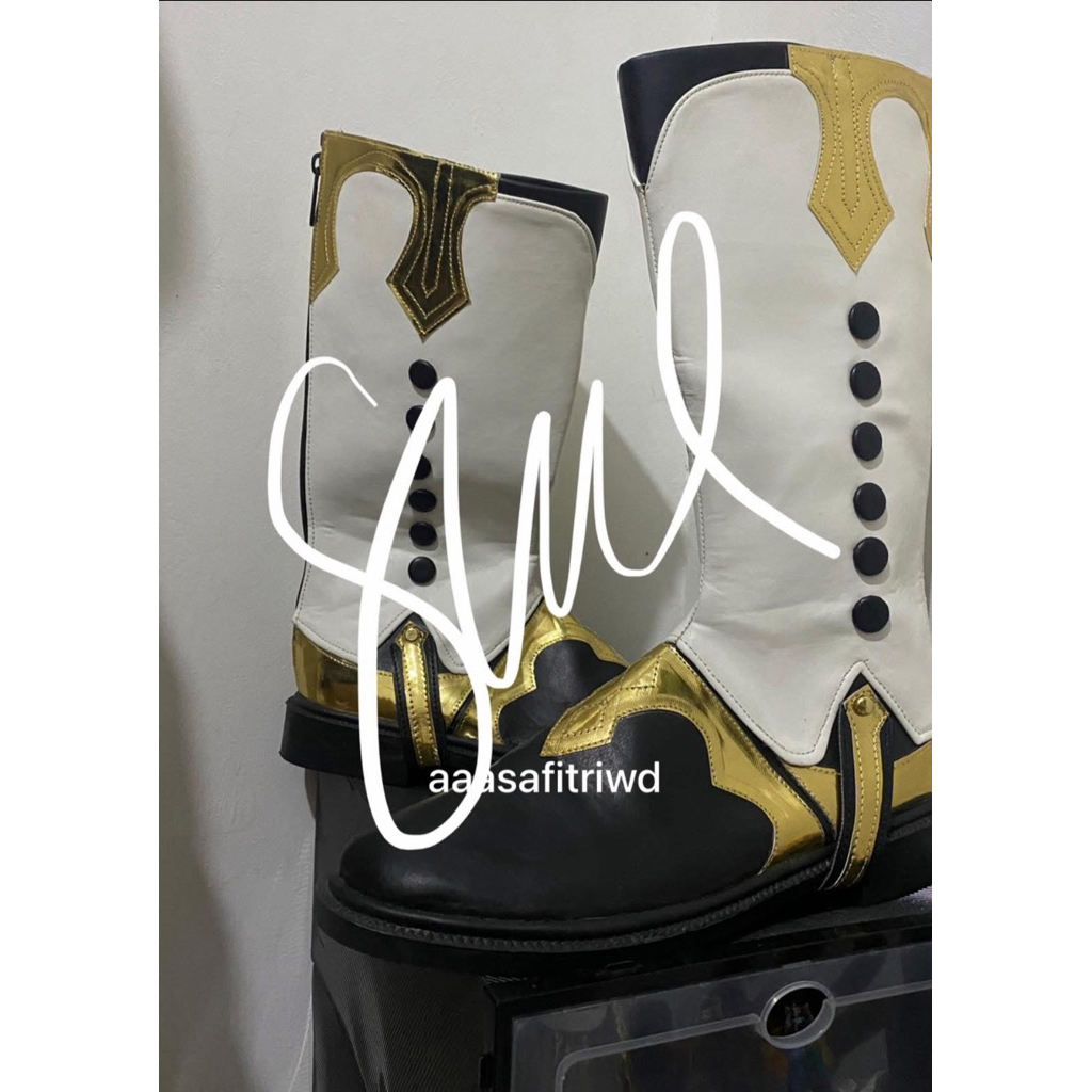 Sepatu Boots Cosplay Xingqiu Genshin Impact