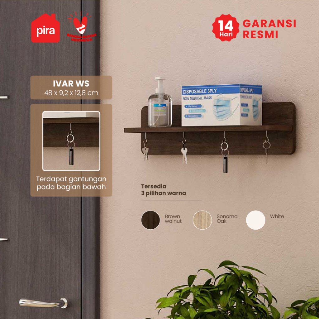 Pira OX - Ivar WS Rak Dinding / Rak Aksesoris