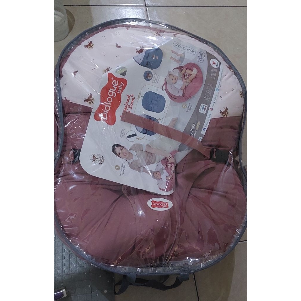 Dialogue Baby Sofa Bayi 3in1 Pink Preloved Like New