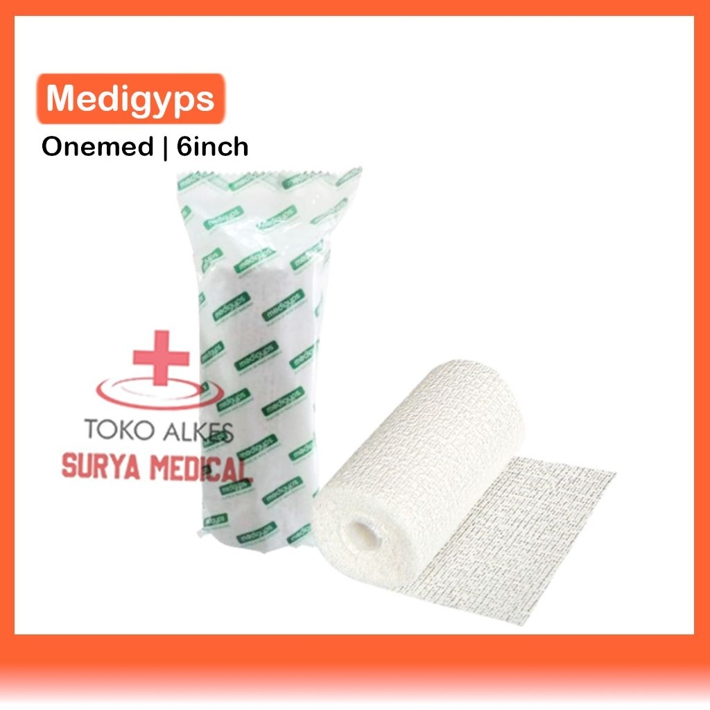 Gyps Patah Tulang Perban Gips 6inch/15cm 4inch/10cm 3inch/7.5cm Medigyps OneMed