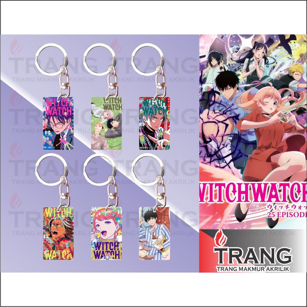 Gantungan Kunci Akrilik Witch Watch / Keychain Acrylic Witch Watch