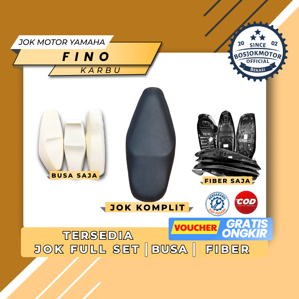 Jok motor fino karbu fino lama Jok yamaha fino standar & variasi I Fullset I Busa I Fiber
