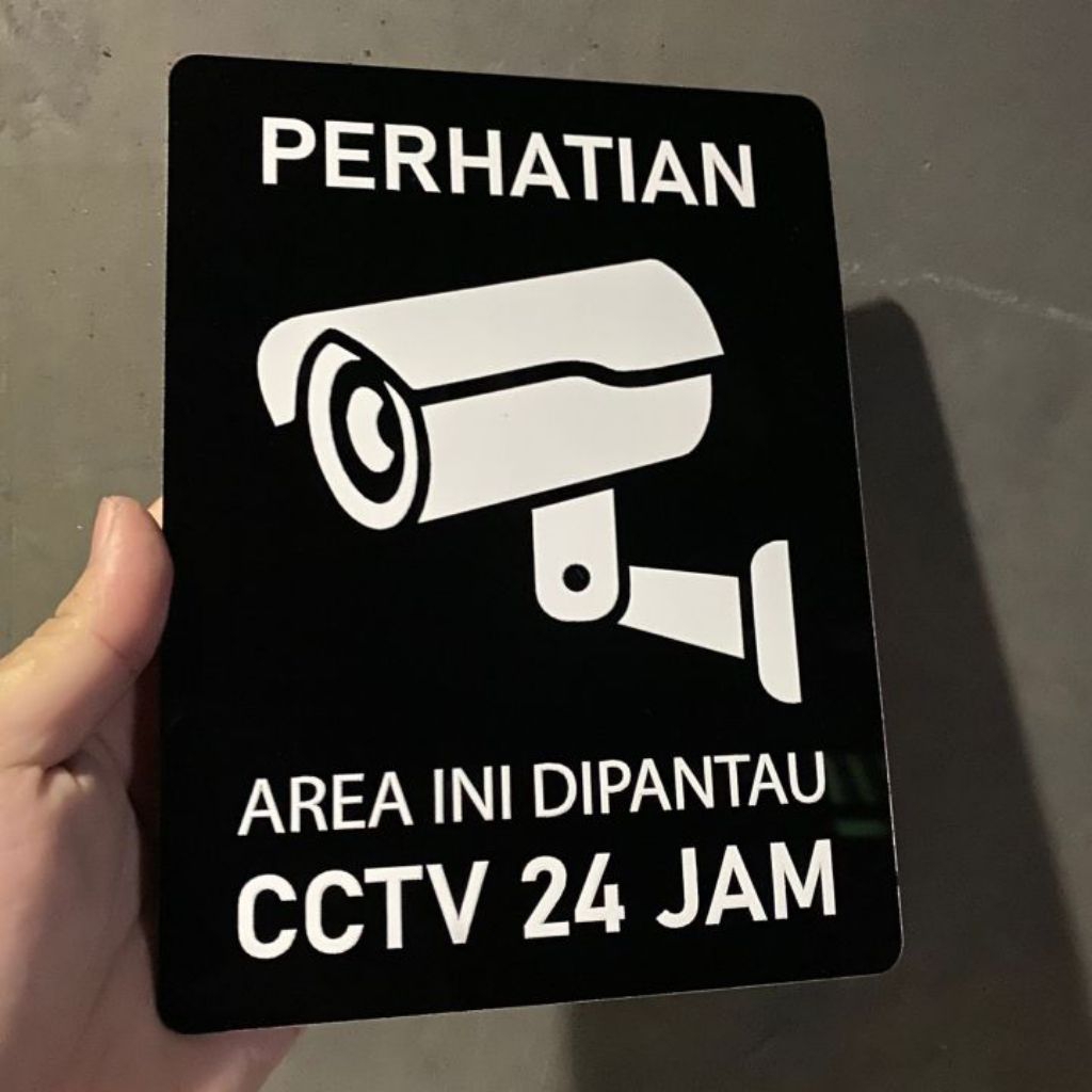 Signage CCTV Acrylic