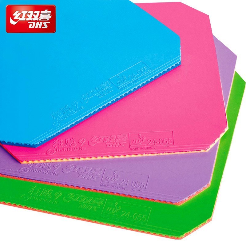 DHS Hurricane 9 - Karet Bet Bat Pingpong DHS Hurricane 9 Original Warna Pilihan