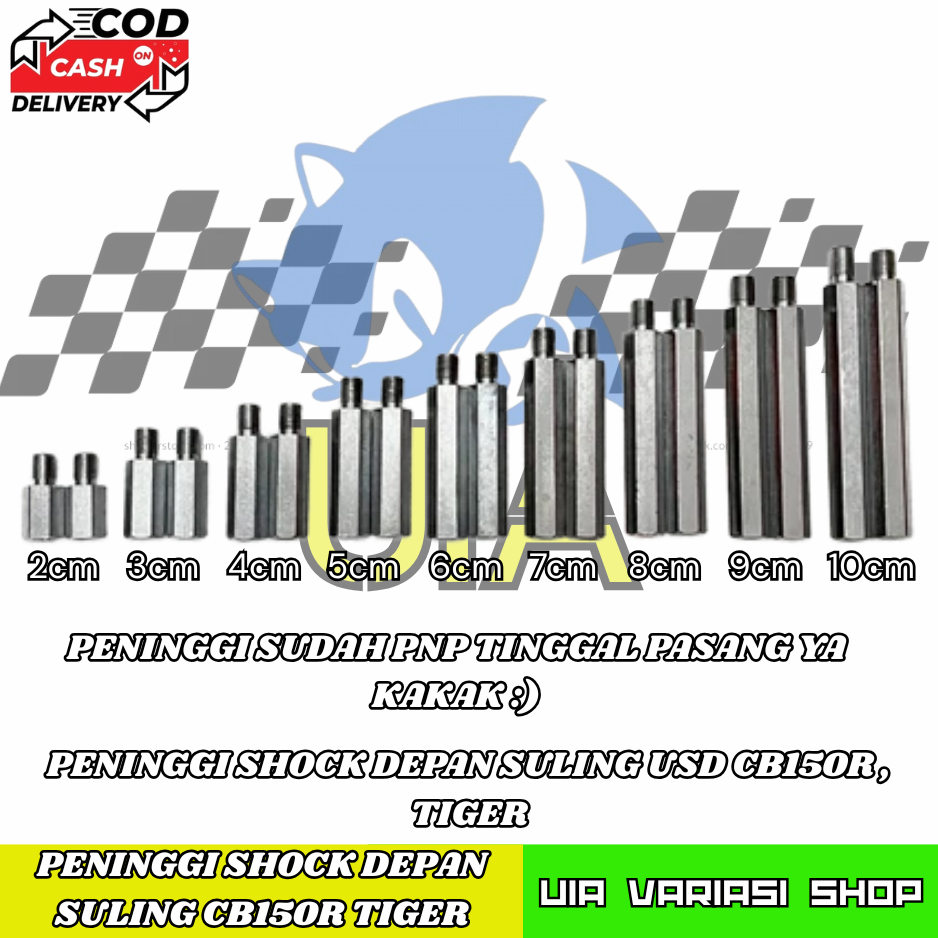 Peninggi Shock Depan Cb150R Peninggi Shock Depan Tiger Sulingan Satu Set