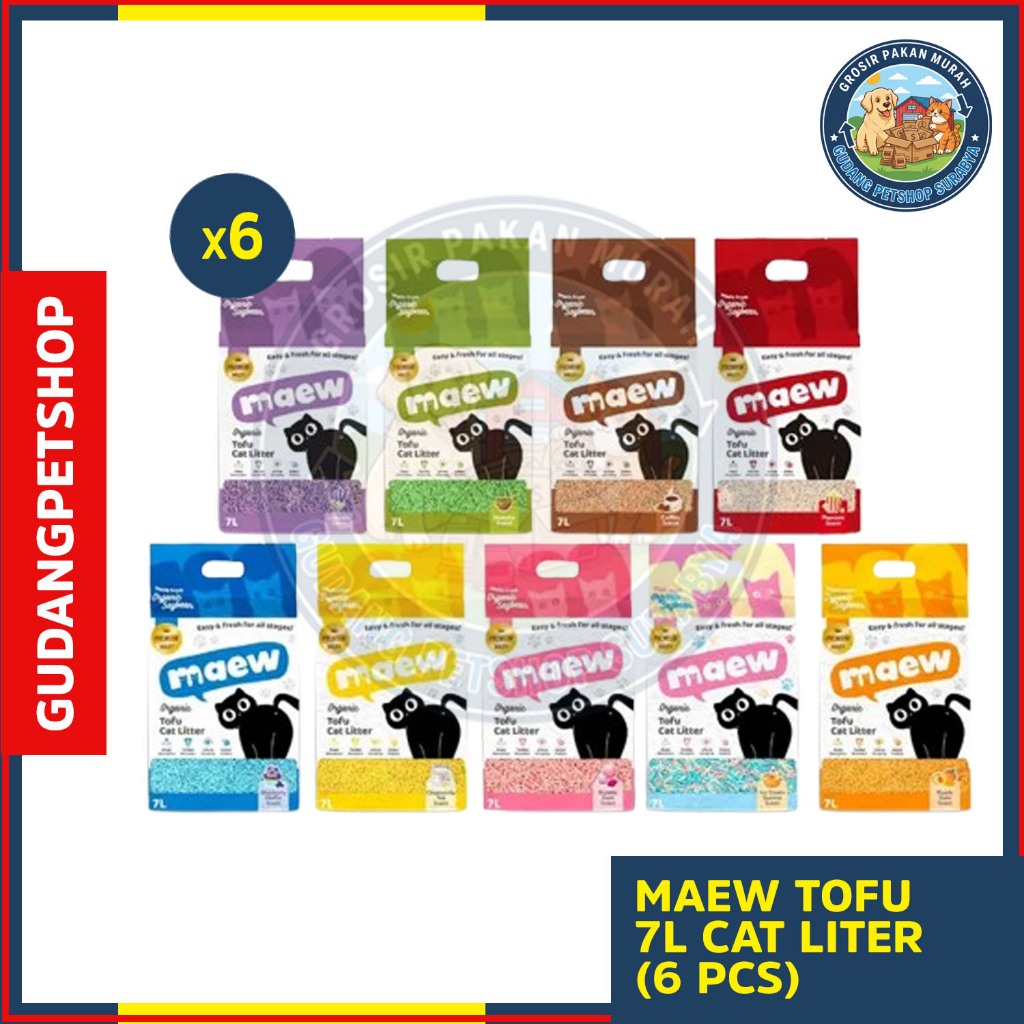 Pasir tofu maew coffee  - Kopi- Pasir tofu maew lavender - Pasir tofu popcorn - Pasir kucing Matcha 