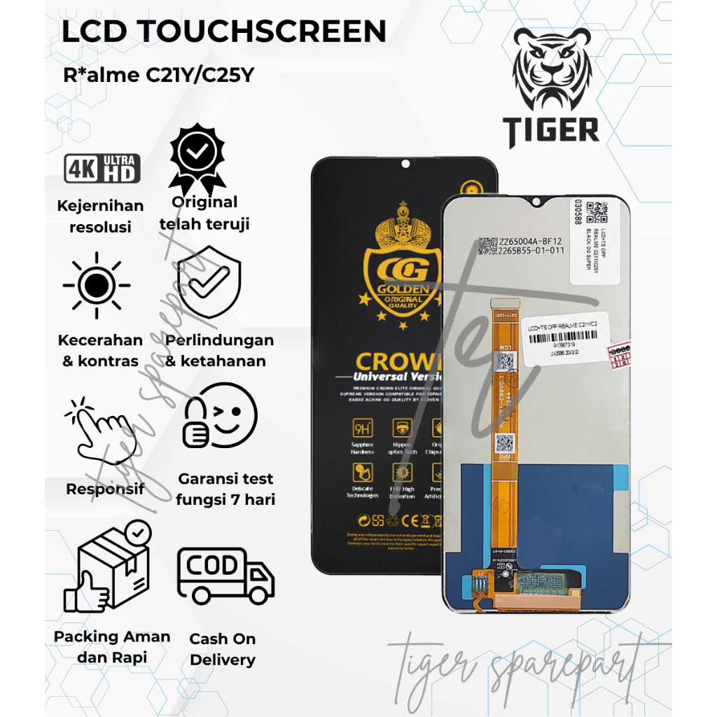 LCD TOUCHSCREEN REALME C21Y /LCD REALME  C25Y FULLSET