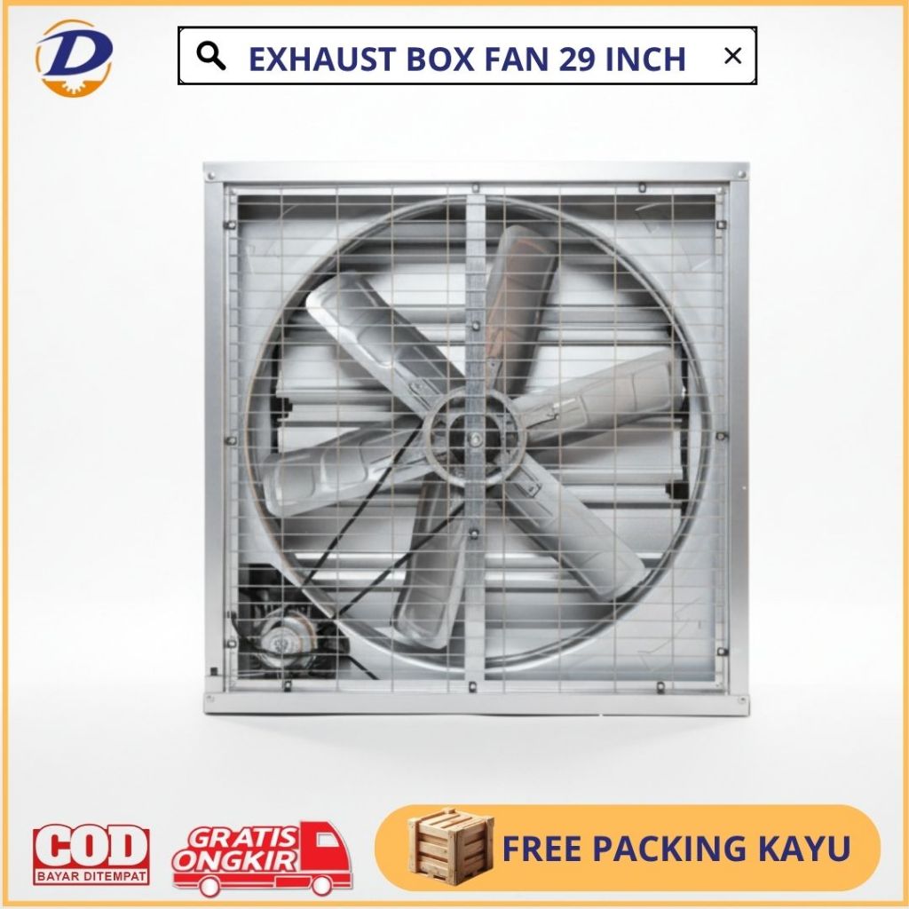 EXHAUST BOX FAN BLOWER 29 INCH GALVANIS - EXHAUST BOX FAN KANDANG AYAM 29 INCH || EXHAUST BOX FAN IN