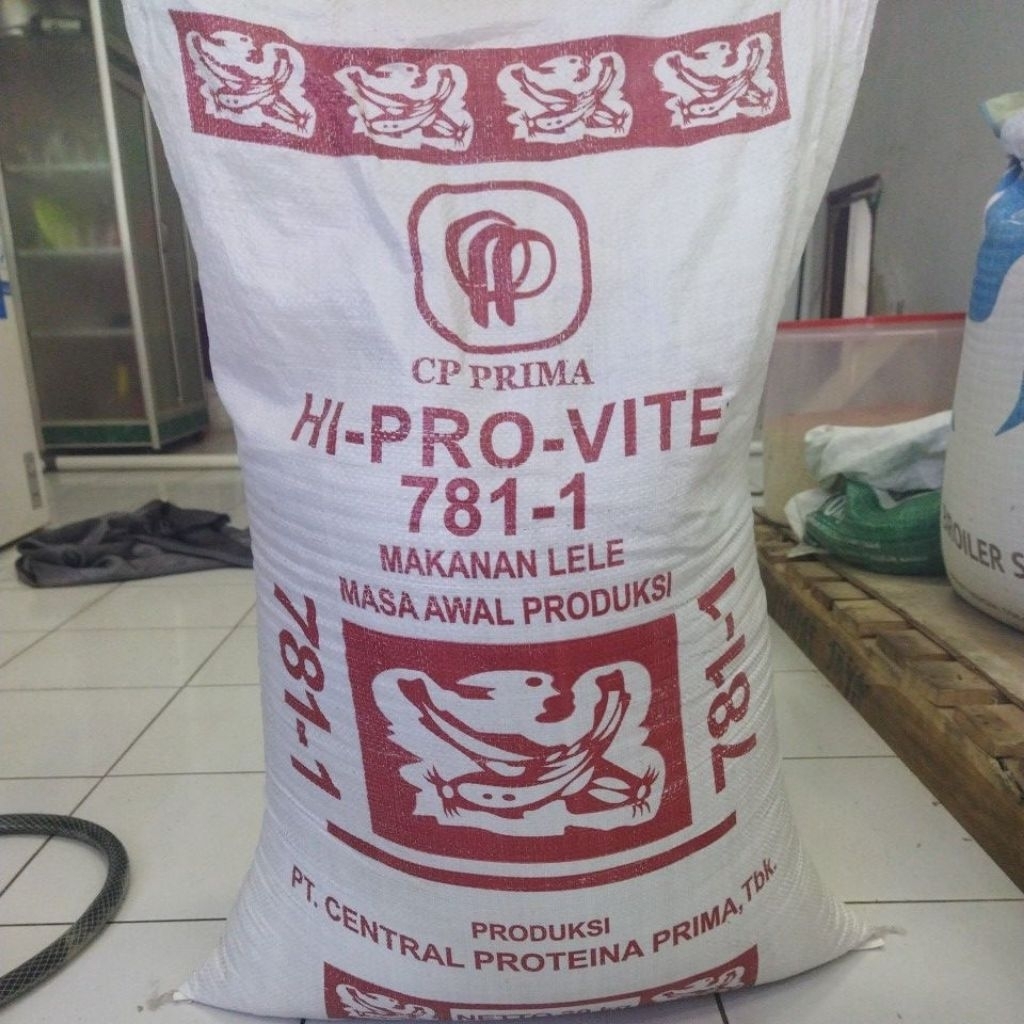Pakan Ikan Lele Hi Pro vite 781 -1 , 781-2, 781-3 kemasan 1 kg