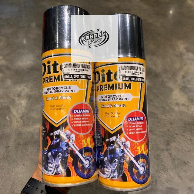 CAT DITON PREMIUM WARNA BLACK BLACK DOFF HITAM HITAM DOFF