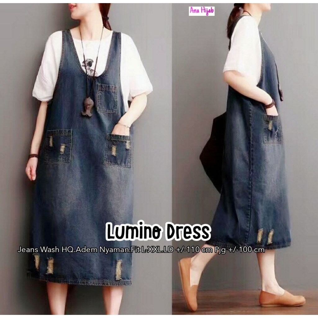 LUMINO OVERALL (MIDI DRESS JEANS IMPORT) ANA