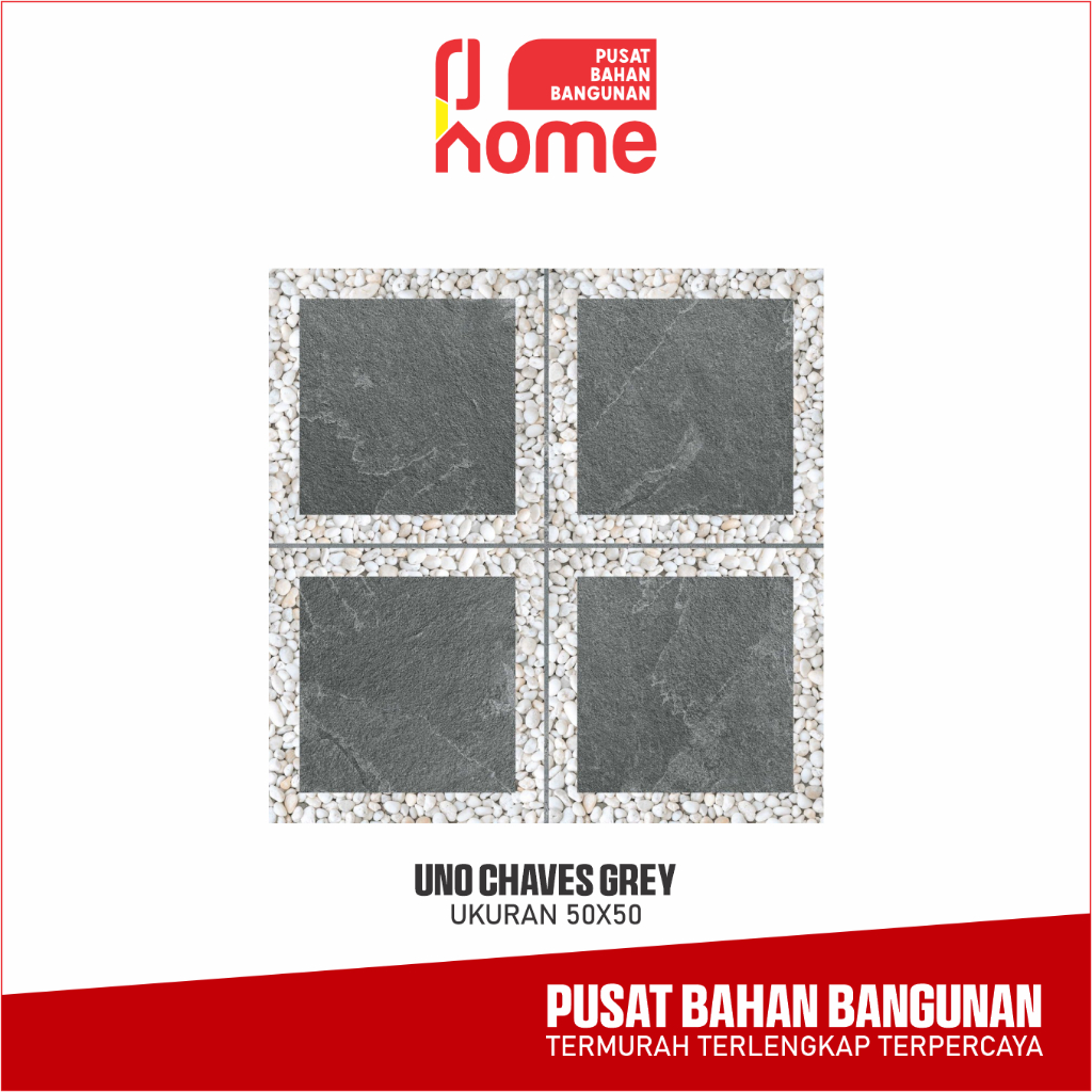 Keramik Uno Chaves Grey 50x50 Kasar Murah