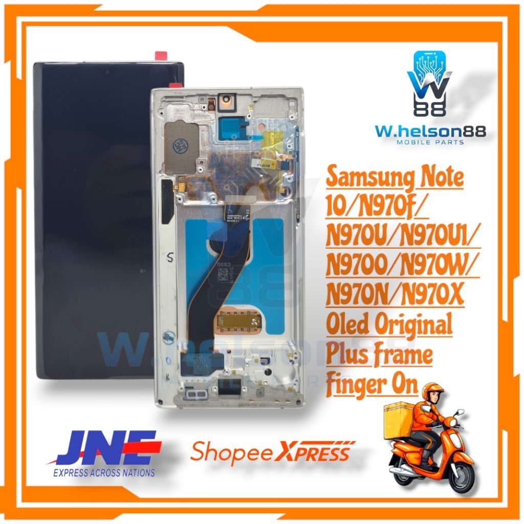 LCD TOUCHSCREEN SAMSUNG GALAXY NOTE 10/N970F/N970U/N970U1/N9700/N970W OLED ORIGINAL PLUS FRAME