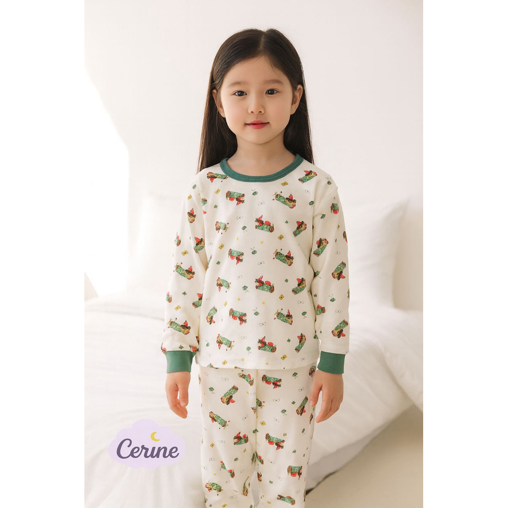 Baju Tidur Piyama Pajamas Anak motif Anjing Doggy Hampers Kado Natal Christmas